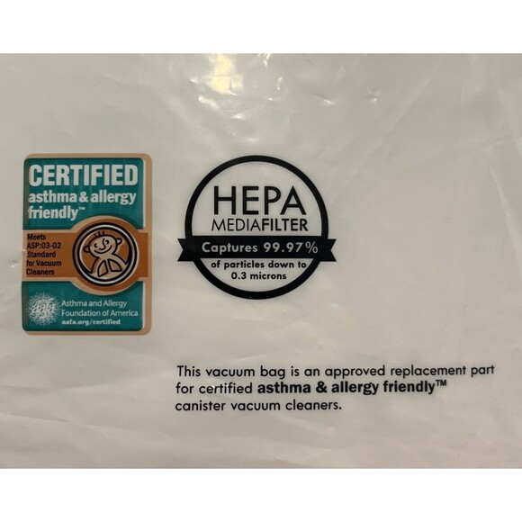 Kenmore Q/C Style Canister Vacuume Bags HEPA Media Filter 20-53292 6 Pack New - Picture 5 of 8